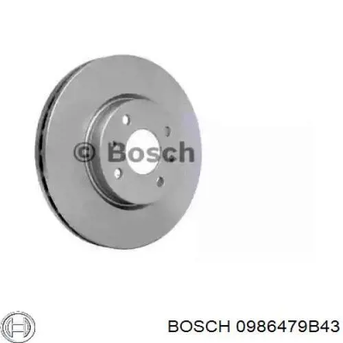 0986479B43 Bosch диск гальмівний передній