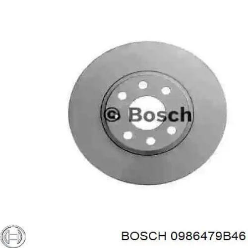 0986479B46 Bosch диск гальмівний передній