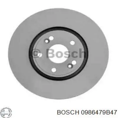 0986479B47 Bosch диск гальмівний передній