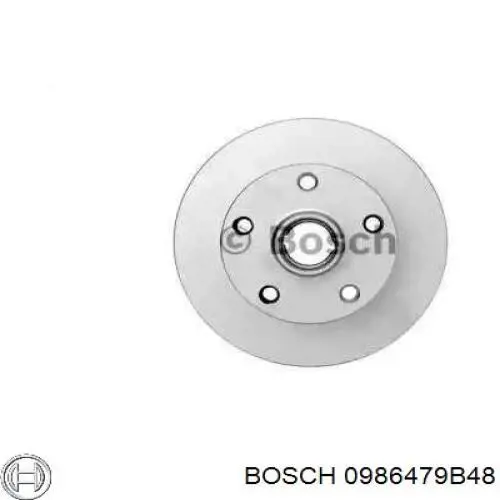 0986479B48 Bosch диск гальмівний задній