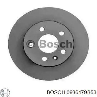 Диск переднього гальма Bosch 0986479B53 ціна, від 36.65 USD