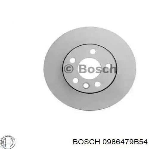 0986479B54 Bosch диск гальмівний передній