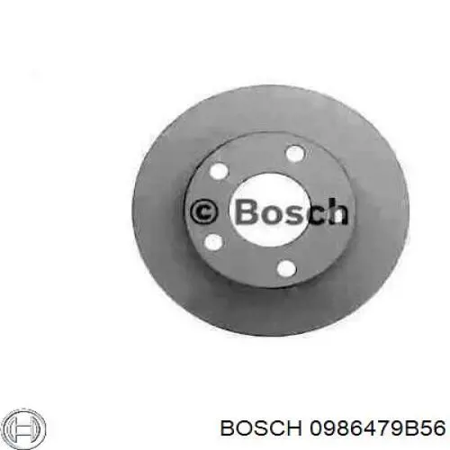 0986479B56 Bosch диск гальмівний задній