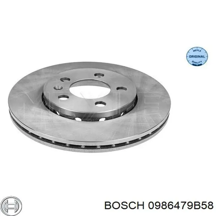 Гальмівні диски передні 0986479B58 Bosch
