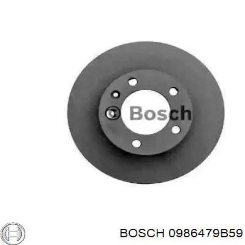 0986479B59 Bosch диск гальмівний передній