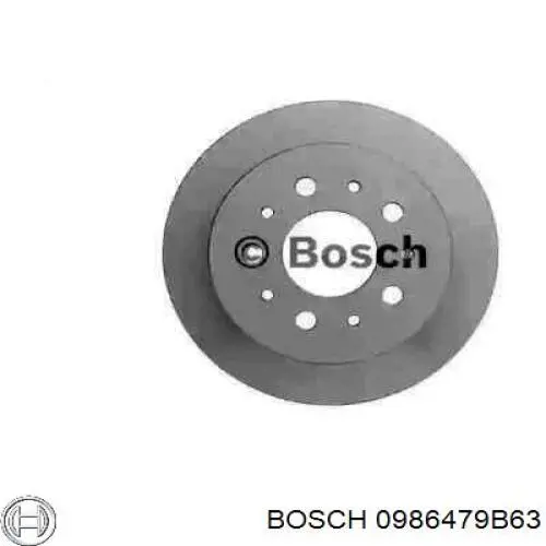 0986479B63 Bosch диск гальмівний задній