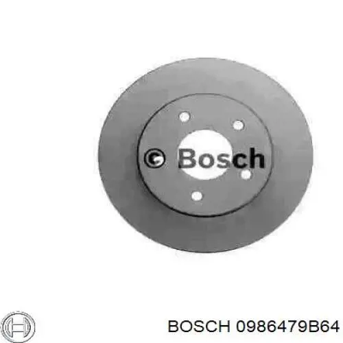 0986479B64 Bosch диск гальмівний задній