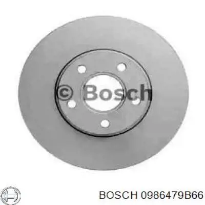 0986479B66 Bosch диск гальмівний передній