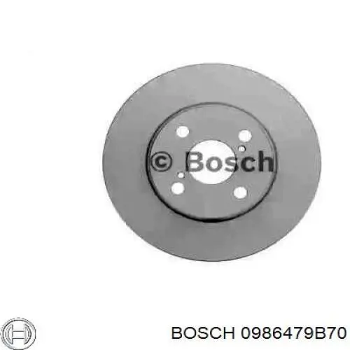 0986479B70 Bosch диск гальмівний передній