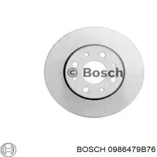 0986479B76 Bosch диск гальмівний передній