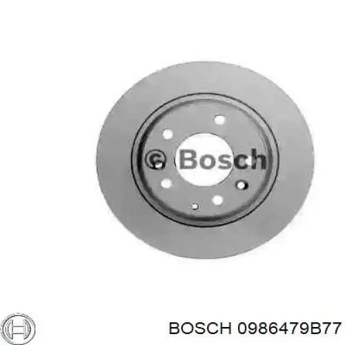 0986479B77 Bosch диск гальмівний задній