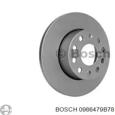 0986479B78 Bosch диск гальмівний задній