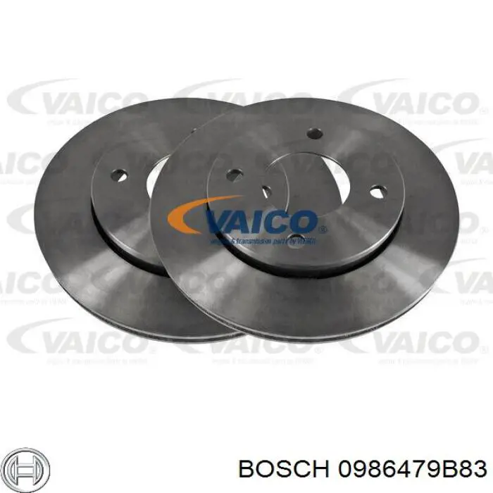 Гальмівні диски передні 0986479B83 Bosch