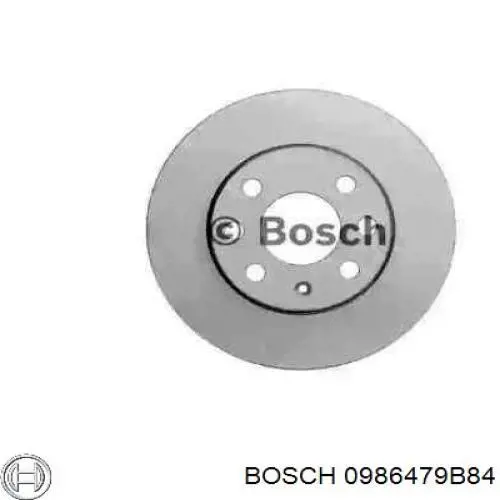 0986479B84 Bosch диск гальмівний передній