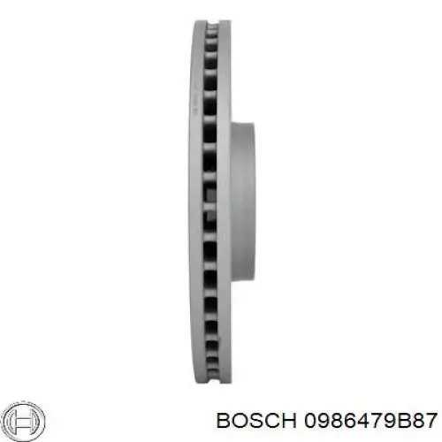 Диск переднього гальма Bosch 0986479B87 ціна, від 50.29 USD
