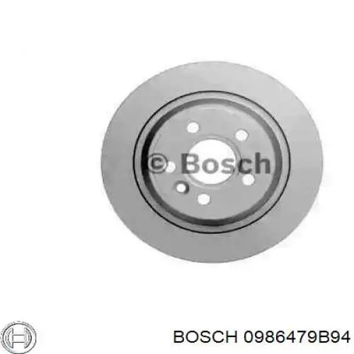 0986479B94 Bosch диск гальмівний задній