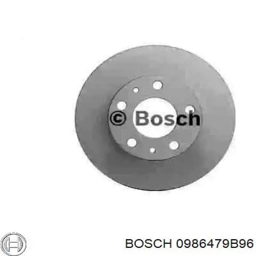 0986479B96 Bosch диск гальмівний передній