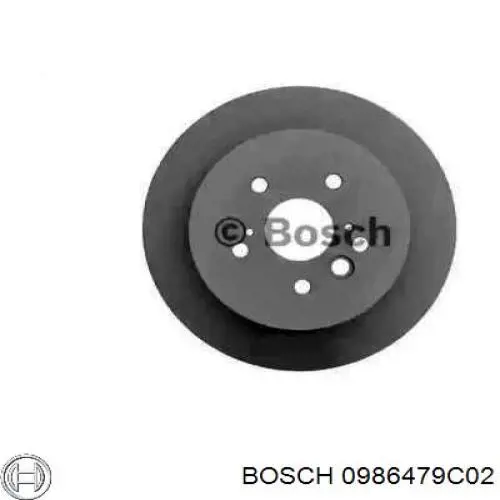 0986479C02 Bosch диск гальмівний задній