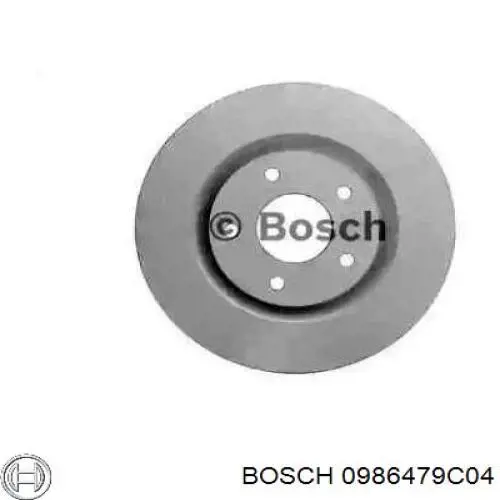 0986479C04 Bosch диск гальмівний передній