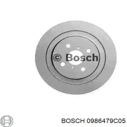 0986479C05 Bosch диск гальмівний задній
