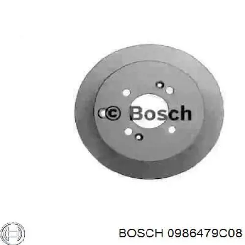 0986479C08 Bosch диск гальмівний задній