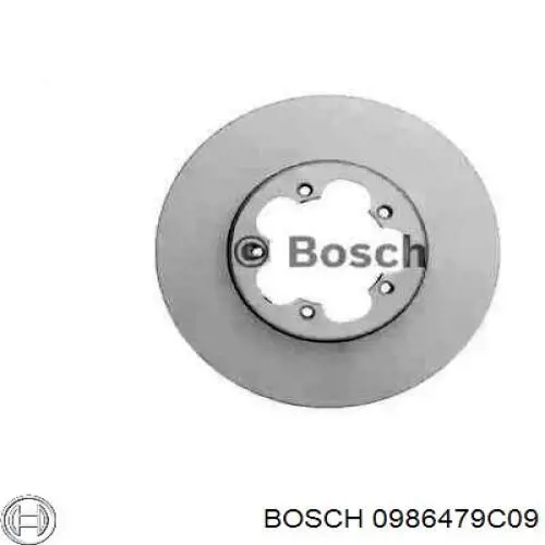 Диск гальмівний передній 0986479C09 Bosch