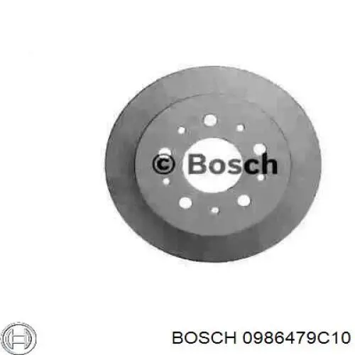 0986479C10 Bosch диск гальмівний задній