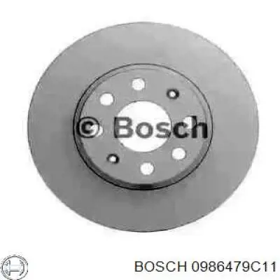 0986479C11 Bosch диск гальмівний передній
