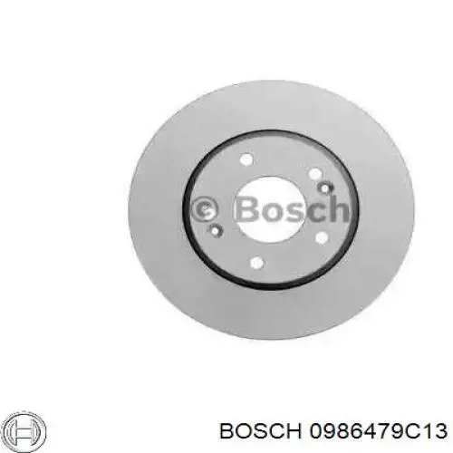 0986479C13 Bosch диск гальмівний передній