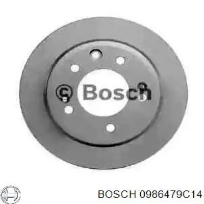 0986479C14 Bosch диск гальмівний задній