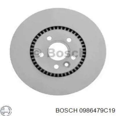 0986479C19 Bosch диск гальмівний передній