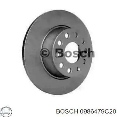 0986479C20 Bosch диск гальмівний задній