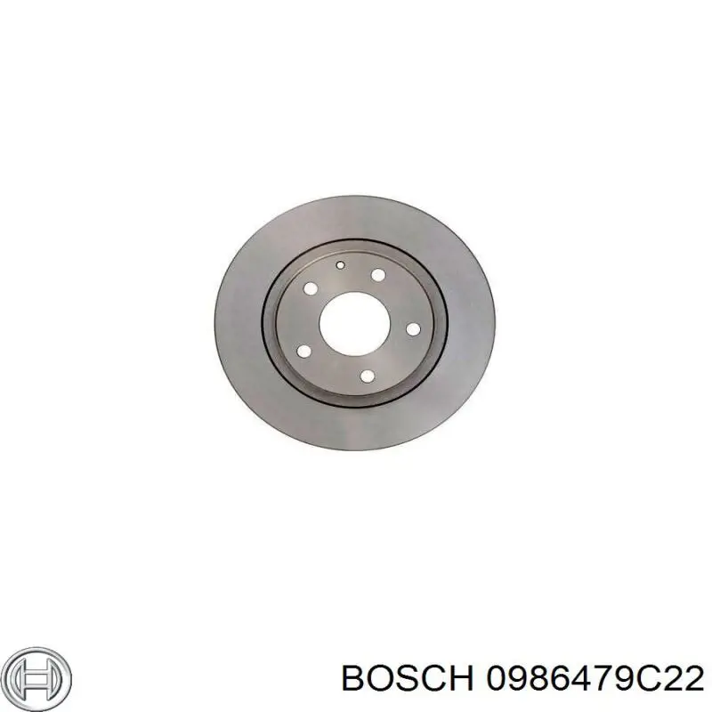 Диск гальмівний задній 0986479C22 Bosch