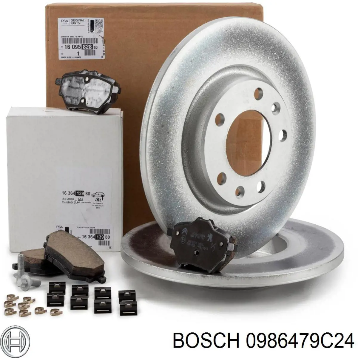 0986479C24 Bosch диск гальмівний задній