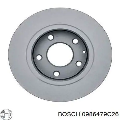 0986479C26 Bosch диск гальмівний задній