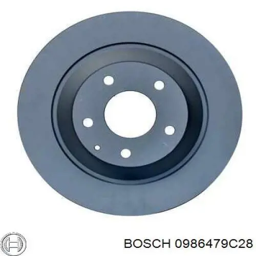 Диск гальмівний задній 0986479C28 Bosch