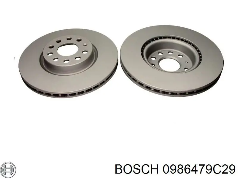 0986479C29 Bosch диск гальмівний передній