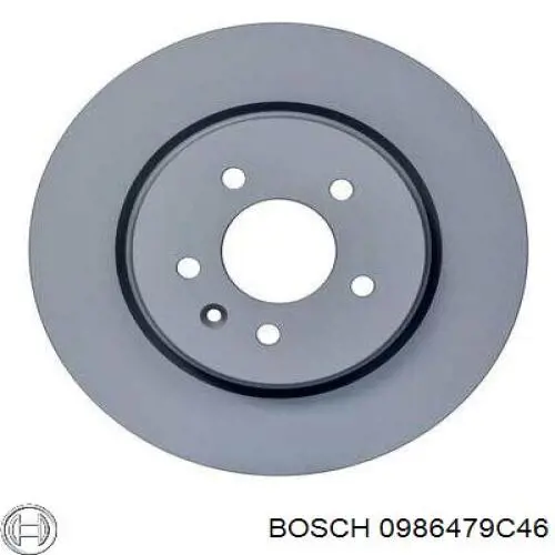 Диск гальмівний задній 0986479C46 Bosch