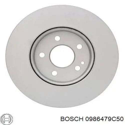 0986479C50 Bosch диск гальмівний передній