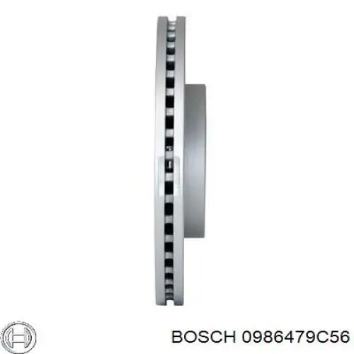 Диск гальмівний передній 0986479C56 Bosch