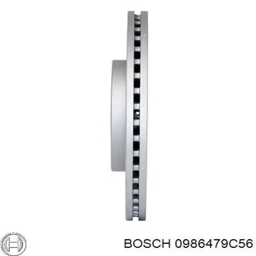 Диск переднього гальма Bosch 0986479C56 ціна, від 60.52 USD
