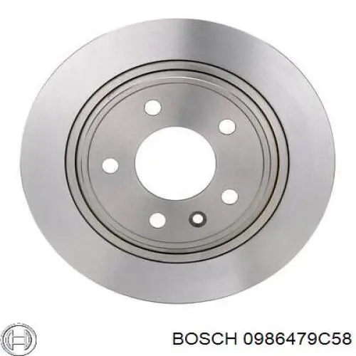 Диск гальмівний задній 0986479C58 Bosch