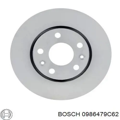 Гальмівні диски передні 0986479C62 Bosch
