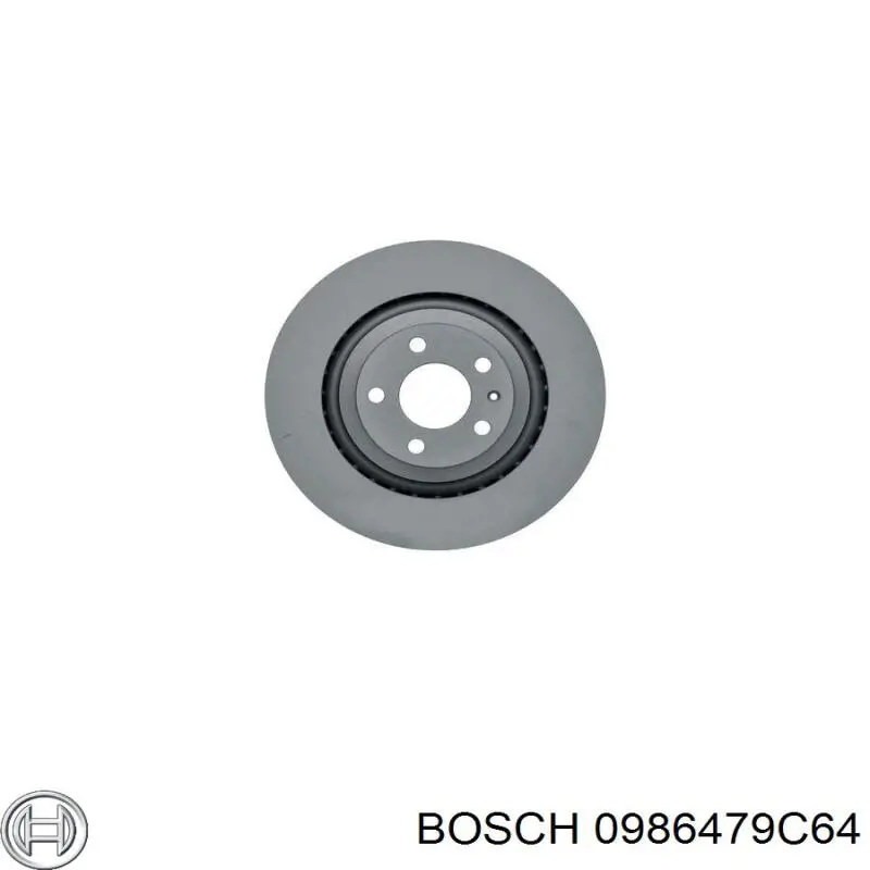 Диск гальмівний задній 0986479C64 Bosch