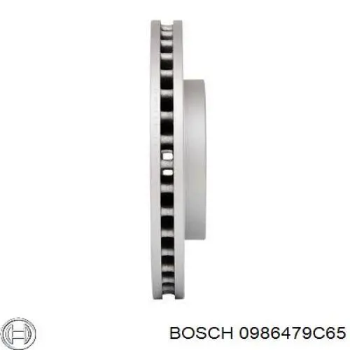 Диск гальмівний передній 0986479C65 Bosch