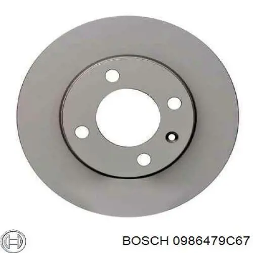 Диск гальмівний задній 0986479C67 Bosch