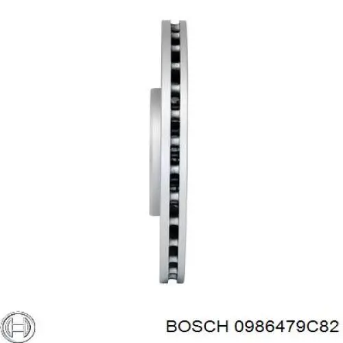 Диск гальмівний передній 0986479C82 Bosch