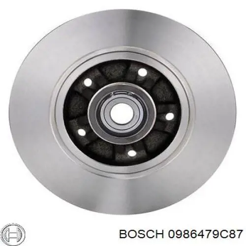 0986479C87 Bosch диск гальмівний задній