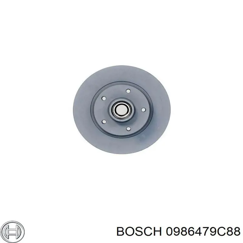 Диск гальмівний задній 0986479C88 Bosch