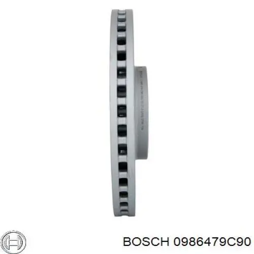 Диск гальмівний передній 0986479C90 Bosch